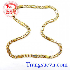 Dây chuyền nam vàng tây sang trọng
