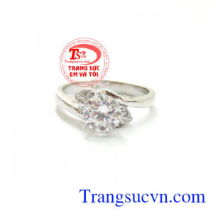 Nhẫn nữ trái tim nhỏ xinh, nhẫn nữ vàng trắng nhỏ khắc trái tim , chiếc nhẫn nữ vàng thiết kế nhẹ nhàng cho các bạn nữ, nhẫn vàng trắng đính hôn sang trọng, tặng cho người yêu nhân ngày lễ 