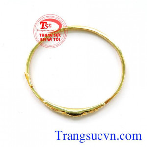 Bán Vòng Tay Nữ Vàng Tây Gắn Đá Xanh chất lượng cao. 