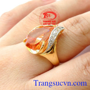 Nhẫn Nữ Đá Vàng 10k Tuyệt Hảo chất lượng vàng đảm bảo. Nhẫn Nữ Đá Vàng 10k Tuyệt Hảo, nhẫn nữ vàng tây, nhẫn nữ đẹp