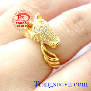 Nhẫn Nữ Vàng Tây Tuổi Ngọ 10k, nhẫn nữ vàng tây, nhẫn nữ đẹp