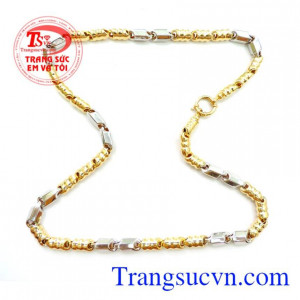 Dây chuyền nam vàng tây, dây chuyền nam đẹp, sang trọng và sáng bóng
