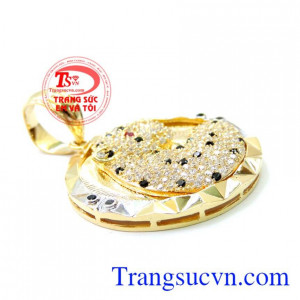 Mặt Dây vàng tây đá quý mặt dây nam đẹp