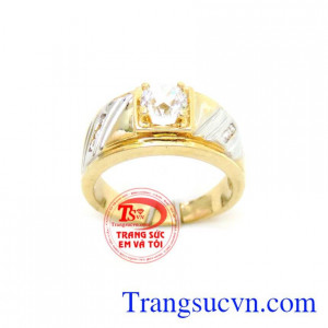 Nhẫn nam vàng 18k phay sáng, nhẫn nam vàng 18k thiết kế phay sáng những nét dứt khoát, hiện đại. Chiếc nhẫn nam sang trọng 18k là món quà ý nghĩa cho nam giới.