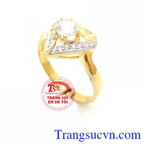 Nhẫn Nữ Trái Tim Chung Thủy Nhẫn vàng tây nữ là món quà ý nghĩa tặng người yêu trong các ngày lễ, kỷ niệm