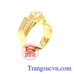 Nhẫn nam 18k thời trang, Một mẫu thiết kế nhẫn nam đẹp sẽ khiến cho người đeo trở nên cuốn hút đặc biệt