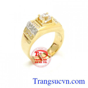 Nhẫn nam vàng 18k bản nhỏ, Điều đáng nói là để lựa chọn được mẫu nhẫn phù hợp, đẹp mắt lại tôn lên vẻ cá tính không phải chuyện dễ dàng