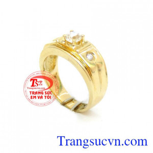 Nhẫn vàng nam 18k đầy đặn, Chiếc nhẫn trên tay các đấng mày râu không chỉ là món trang sức nhằm tôn lên vẻ nam tính, sang trọng mà còn có ý nghĩa thể hiện tính cách của mỗi người