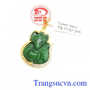 Mặt hồ ly vàng 14k