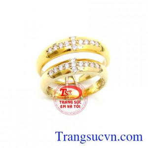 Cặp Nhẫn Cưới Tình Yêu Thiên Chúa, nhẫn cưới đẹp, nhẫn cưới giá rẻ