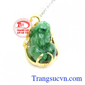 Mặt dây chuyền nam chạm khắc bọc vàng 14k sáng bóng đảm bảo chất lượng hợp thời trang, sang trọng và phong thủy