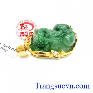 Mặt tỳ hưu mông to ngọc bọc vàng 