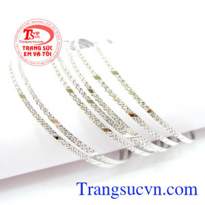 Bộ Vòng Tuần Vàng Trắng Thuần Khiết, vòng tay nữ vàng.