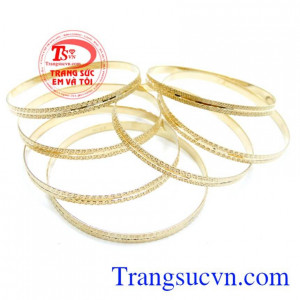 Vòng Tuần 7 Ngày Sang Trọng, vòng tay vàng tây, vòng tuần vàng. 