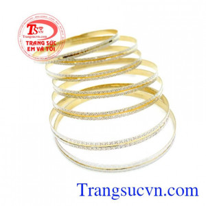 Bộ Vòng Tuần 10k Kiểu Dáng Đẹp, vòng tuần vàng tây. 
