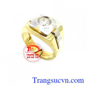 Nhẫn Nam Quý Ông Thành Đạt chất lượng cao. Nhẫn Nam Quý Ông Thành Đạt, nhẫn nam giá rẻ, nhẫn nam vàng tây