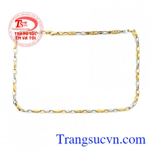 Dây vàng 18k nhập Ý may mắn