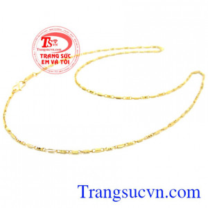 Dây chuyền nữ ổ khóa cá tính, dây chuyền vàng tây 10k sản xuất đẹp, thiết kế độc đáo với những khúc hình ổ khóa ý nghĩa mong muốn bên nhau lâu dài