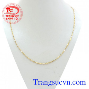 Dây chuyền nữ ổ khóa cá tính, dây chuyền vàng tây 10k sản xuất đẹp, thiết kế độc đáo với những khúc hình ổ khóa ý nghĩa mong muốn bên nhau lâu dài