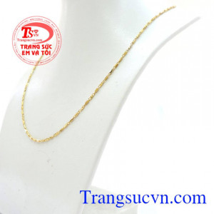 Dây chuyền nữ ổ khóa cá tính, dây chuyền vàng tây 10k sản xuất đẹp, thiết kế độc đáo với những khúc hình ổ khóa ý nghĩa mong muốn bên nhau lâu dài