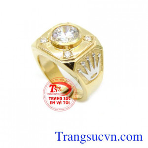 Nhẫn Nam 10k Hàng Hiệu chất lượng cao. Nhẫn Nam 10k Hàng Hiệu, nhẫn nam vàng tây, nhẫn nam đẹp