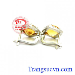 Đôi hoa tai vàng mệnh Kim
