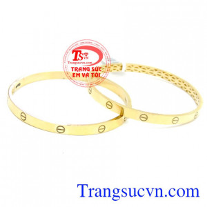 Vòng tay vàng tình yêu bất diệt thời trang mang lại tình yêu bất diệt cho đôi lứa