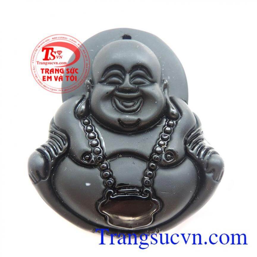 Phật Di Lặc Obsidian Cười Tươi