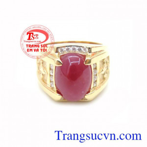 Ruby là viên đá tượng trưng cho vẻ đẹp tinh túy của đất trời, viên ru by đỏ tím thời trang, có giấy kiểm định.