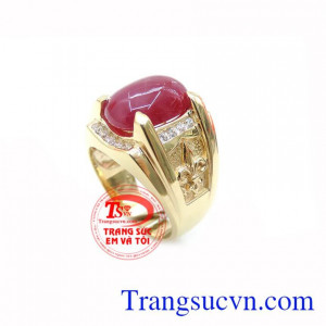 Ruby là viên đá tượng trưng cho vẻ đẹp tinh túy của đất trời, viên ru by đỏ tím thời trang, có giấy kiểm định.