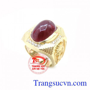 Nhẫn Nam Ruby Rồng Vàng Đẳng Cấp chất lượng cao. Nhẫn Nam Ruby Rồng Vàng Đẳng Cấp, nhẫn nam vàng tây, nhẫn nam đẹp