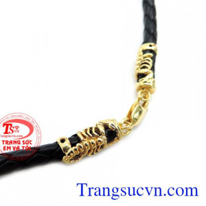 Dây da bọc vàng 10k sang trọng