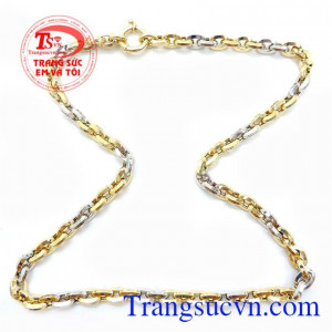Dây Chuyền Nam Vàng 10K Ý Sáng Bóng