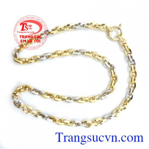 Dây Chuyền Nam Vàng 10K Ý Sáng Bóng