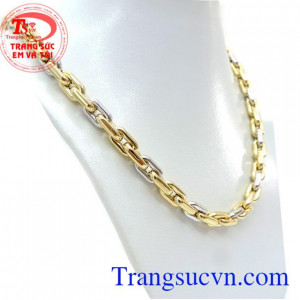 Dây chuyền nam vàng tây sang trọng