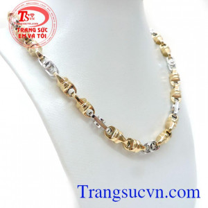 Dây Chuyền Nam 18K Đẳng Cấp, dây chuyền nam vàng tây, dây chuyền nam đẹp