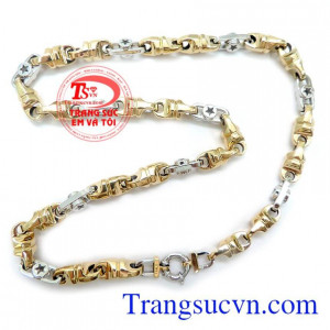 Dây chuyền nam vàng tây sang trọng