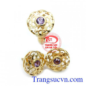 Bán Bộ Trang Sức Nhẫn Hoa Tai Đẹp Cho Nữ chất lượng cao.