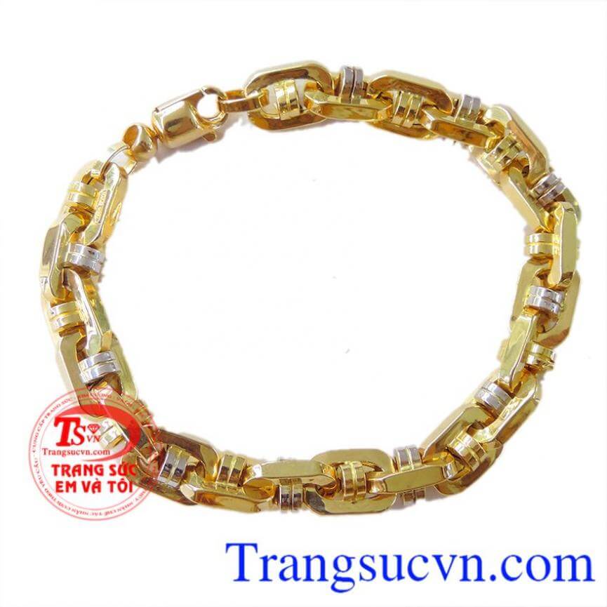 Lắc tay nam vàng 18k sang trọng