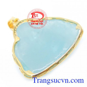 Mặt Phật Di Lặc Aquamarine