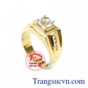 Nhẫn Nam Vàng 18K TSVN chất lượng cao. Nhẫn Nam Vàng 18K TSVN , nhẫn nam vàng tây, nhẫn nam đẹp