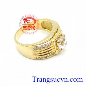 Nhẫn Vàng 18K Nam Tính thương hiệu bền đẹp, tinh tế, là món quà ý nghĩa cho người yêu thương những dịp ý nghĩa