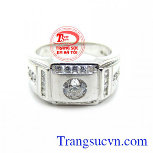 Chiếc Nhẫn Nam Vàng Trắng Đem Lại May Mắn thương hiệu uy tín, chất lượng, giao hàng nhanh trên toàn quốc