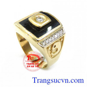 Nhẫn Nam Cá Heo Vàng chất lượng cao. Nhẫn Nam Cá Heo Vàng, nhẫn nam 10k, nhẫn nam vàng tây, nhẫn nam đẹp