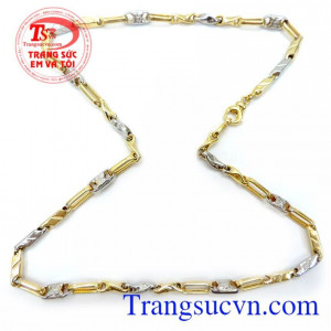 Vòng Cổ Nam Vàng 10K Tinh Tế, dây chuyền nam vàng tây, dây chuyền nam đẹp mang lại vẻ đẹp nam tính cho đấng mày râu