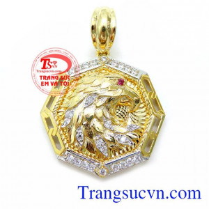 Mặt Nam Đại Bàng Dũng Mãnh, mặt dây nam vàng tây, mặt dây nam đẹp