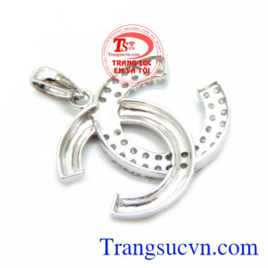 Mặt Nữ Vàng Trắng 18K