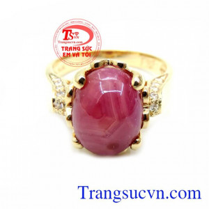 Nhẫn Nữ Ruby Tình Yêu Chung Thủy chất lượng cao. Nhẫn Nữ Ruby Tình Yêu Chung Thủy, nhẫn nữ vàng tây, nhẫn nữ đẹp.