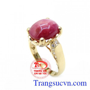 Nhẫn Nữ Ruby Tình Yêu Chung Thủy chất lượng cao. Nhẫn Nữ Ruby Tình Yêu Chung Thủy, nhẫn nữ vàng tây, nhẫn nữ đẹp.
