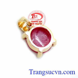 Mặt Dây Chuyền Đá Ruby Thiên Nhiên
